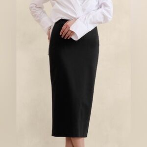 Banana Republic Everywhere Ponte Midi Pencil Skirt Size M